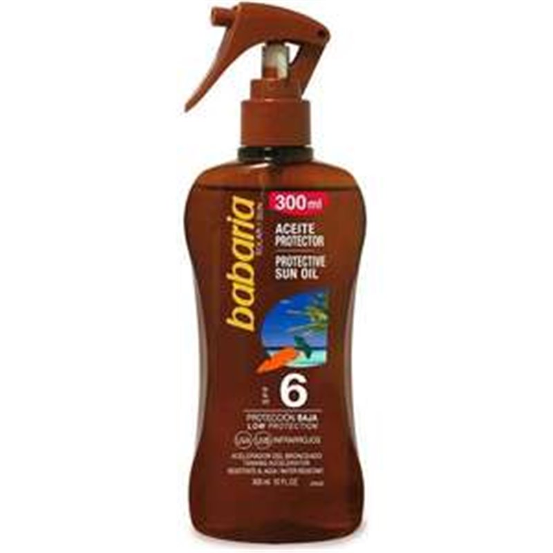 ACEITE PROTECTOR SOLAR ZANAHORIA  F-6 EN SPRAY 300 ML