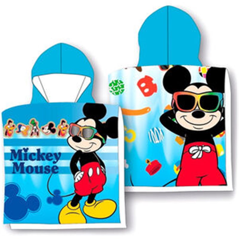 PONCHO TOALLA MICKEY DISNEY ALGODON