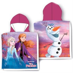 PONCHO TOALLA FROZEN DISNEY ALGODON