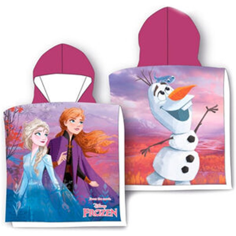 PONCHO TOALLA FROZEN DISNEY ALGODON