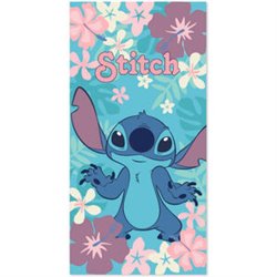 TOALLA FLOWERS STITCH DISNEY MICROFIBRA