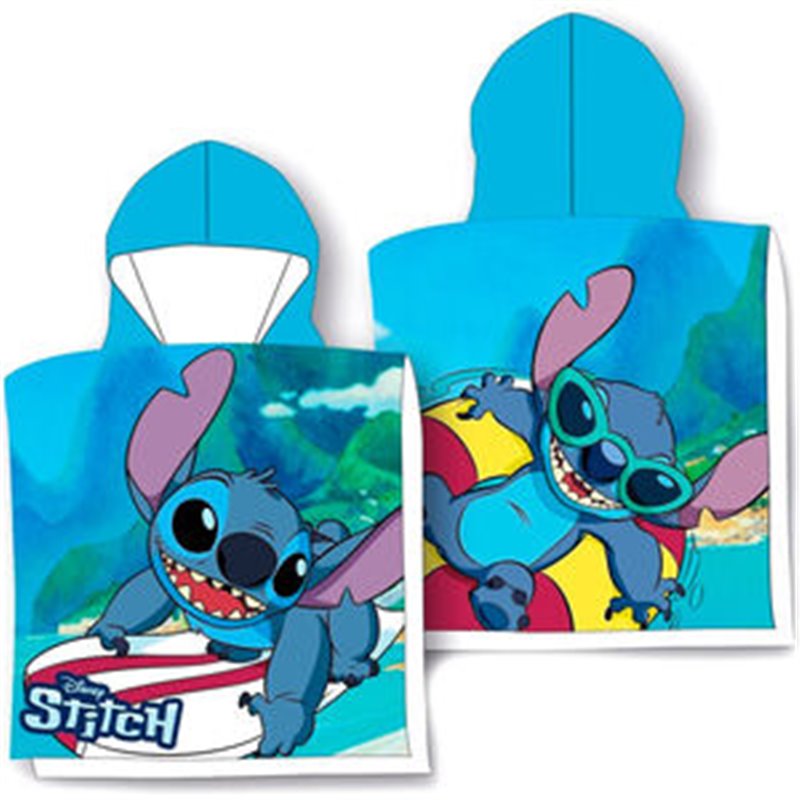 PONCHO TOALLA SURF STITCH DISNEY ALGODON