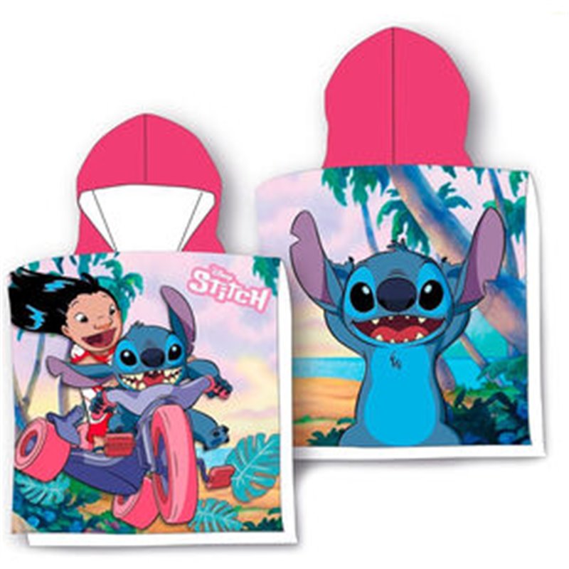 PONCHO TOALLA LILO & STITCH DISNEY ALGODON