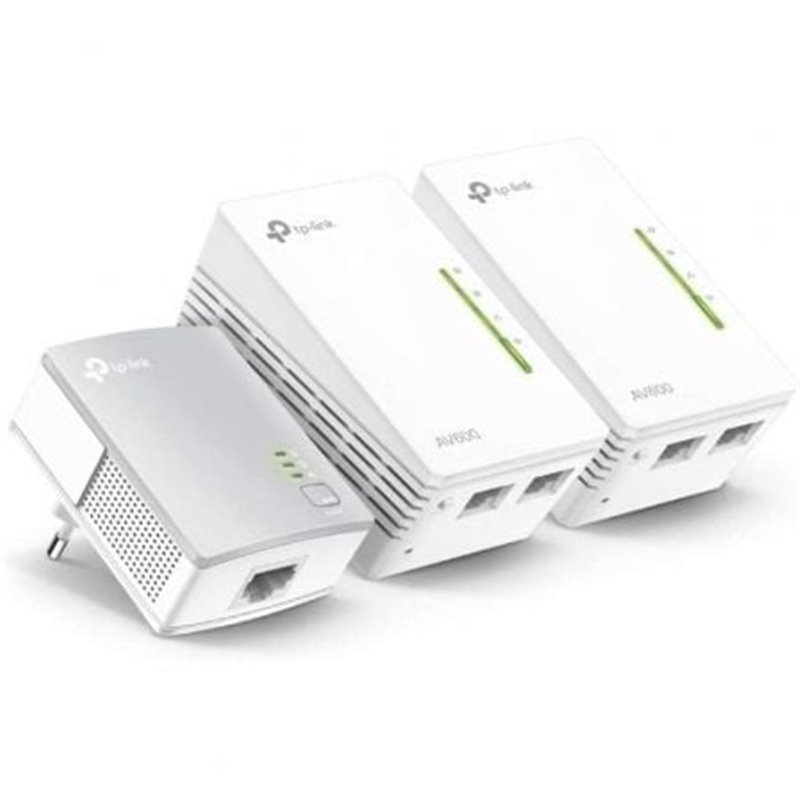 Adaptador Powerline TP-Link WPA4220TKit 500Mbps/ Alcance 300m/ Pack de 3