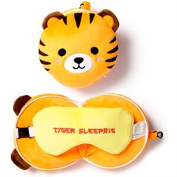 ALMOHADA VIAJE ANTIFAZ TIGRE ADORAMALS RELAXEAZZZ