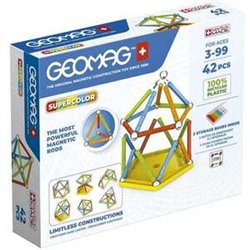 GEOMAG GREEN SUPER COLORS CONSTRUCCION 42 PIEZAS MAGNETICAS