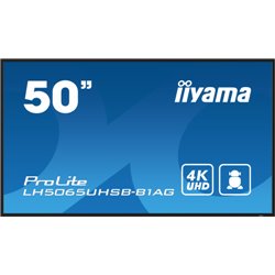 iiyama LH5065UHSB-B1AG pantalla de señalización Pantalla plana para señalización digital 125,7 cm (49.5") LCD Wifi 800 cd / m² 4