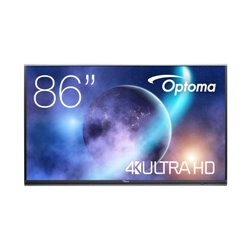 Optoma 5862RK+ Panel plano interactivo 2,18 m (86") LED 420 cd / m² 4K Ultra HD Negro Pantalla táctil Procesador incorporado And