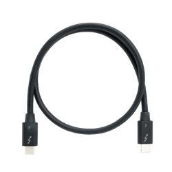 QNAP CAB-TBT4-0M5 cable Thunderbolt 0,5 m 40 Gbit/s Negro