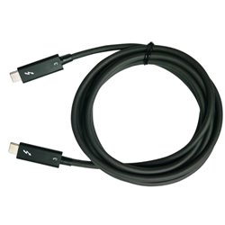 QNAP CAB-TBT315M-40G cable Thunderbolt 1,5 m 40 Gbit/s Negro