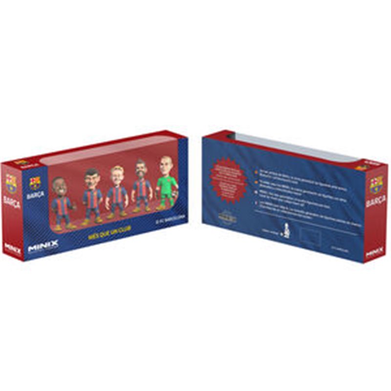 BLISTER 5 FIGURAS MINIX FC BARCELONA 7CM