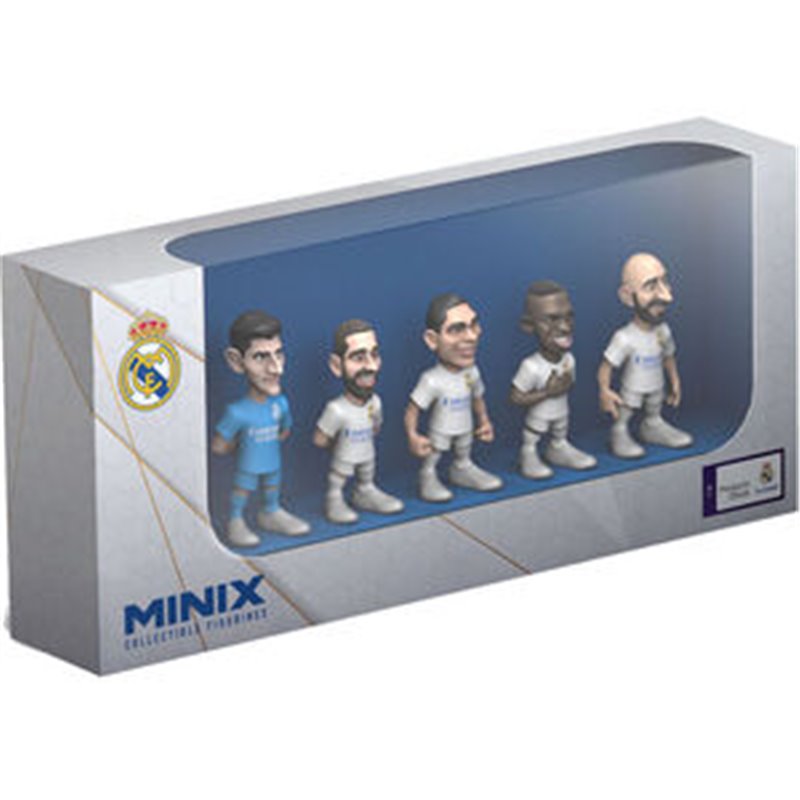 BLISTER 5 FIGURAS MINIX REAL MADRID 7CM