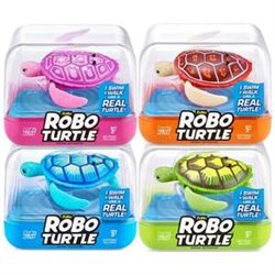 FIGURA TORTUGA ROBOTURTLE, NADA Y CAMINA 7X9X9CM - MODELOS SURTIDOS