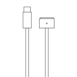 Cable Apple USB Tipo-C a Magsafe 3 para MacBook Pro 14" y 16"/ 2021/ 2m