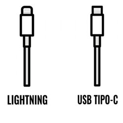 Cable de Carga Apple de conector USB Tipo-C a Lightning/ 2m