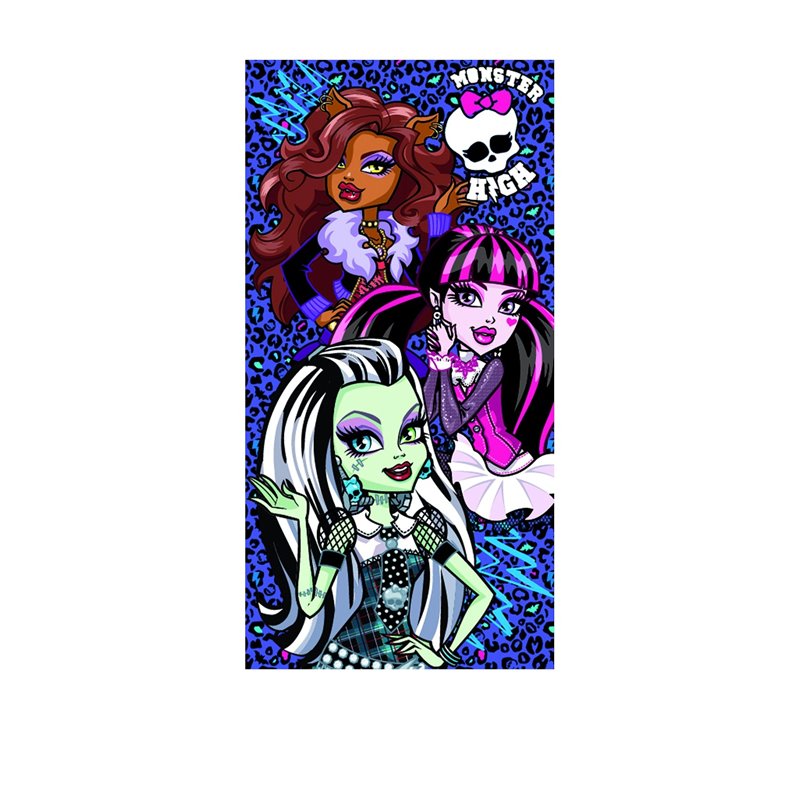 Toalla Playa Monster High Animal Print Multicolor 70 x 140 cm