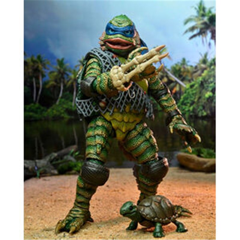 FIGURA LEONARDO AS THE CREATURE TORTUGAS NINJA UNIVERSAL MOSNTERS 18CM