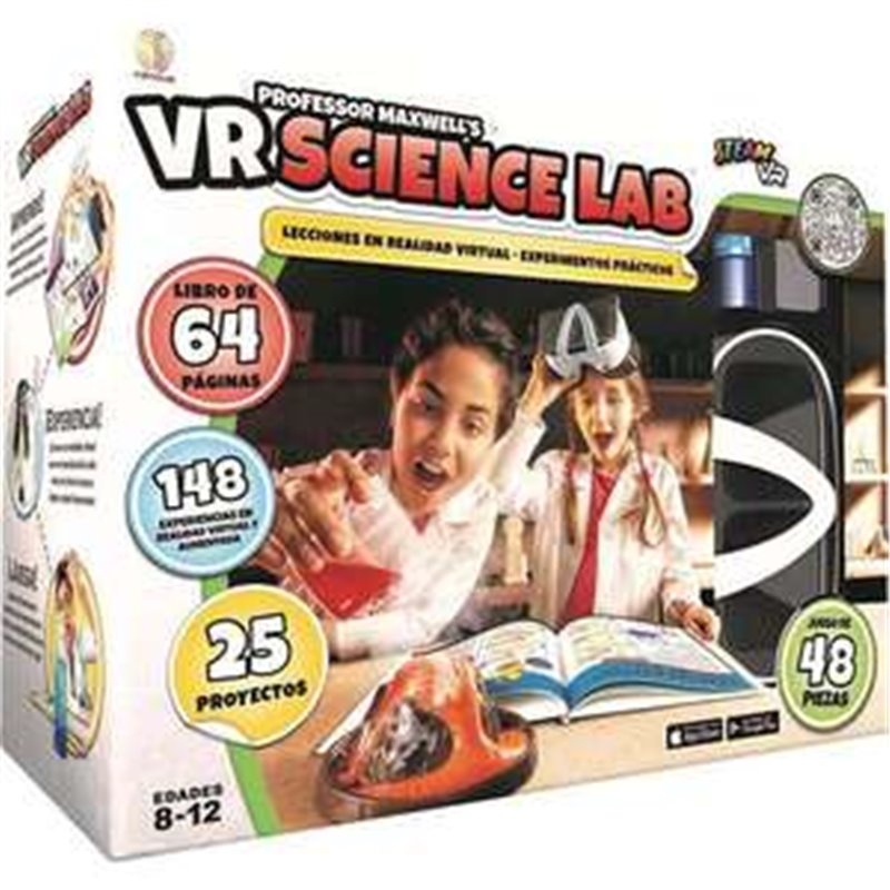 JUEGO REALIDAD VIRTUAL PROFESSOR MAXWELL´S LABORATORIO DE CIENCIAS. CON 25 PROYECTOS DE CIENCIAS