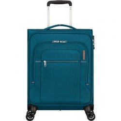 Maleta de Cabina American Tourister Crosstrack Spinner 55cm/ 55x40x20cm/ 4 Ruedas/ Marino y Naranja