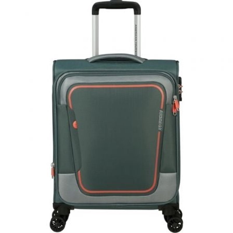 Maleta de Cabina American Tourister Pulsonic Spinner 55cm/ 55x40x23cm/ 4 Ruedas/ Verde Bosque Oscuro