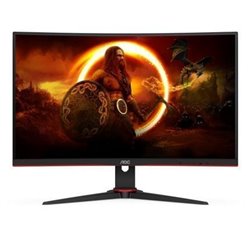 Monitor Gaming Curvo AOC C27G2ZE/BK 27"/ Full HD/ 1ms/ 240Hz/ VA/ Negro y Rojo