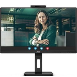 Monitor Profesional AOC Q27P3CW 27"/ QHD/ Webcam/ Multimedia/ Regulable en altura/ Negro