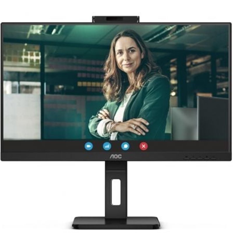 Monitor Profesional AOC Q27P3CW 27"/ QHD/ Webcam/ Multimedia/ Regulable en altura/ Negro