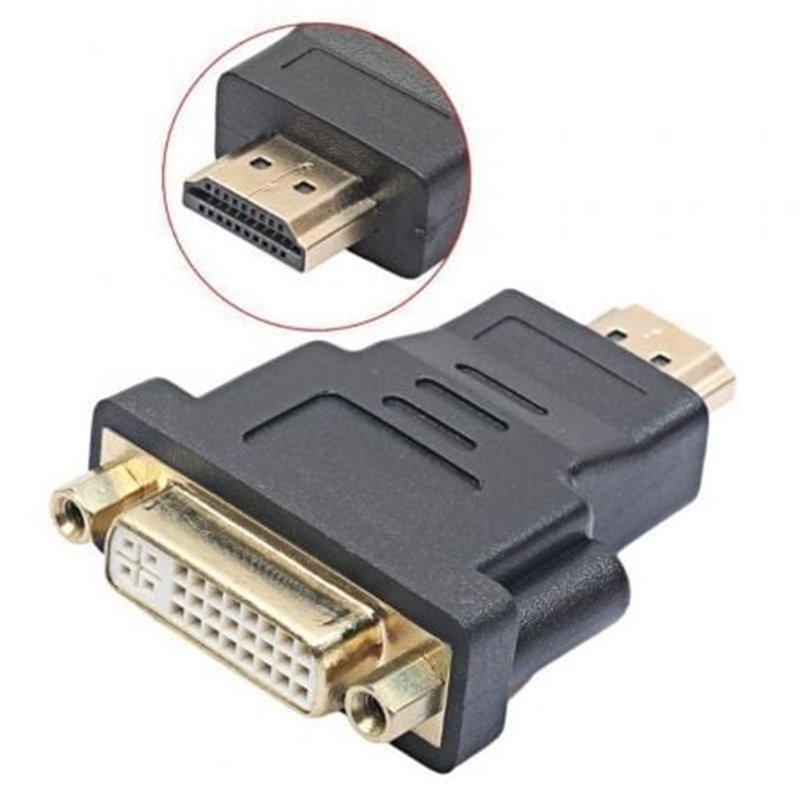 Adaptador DVI 3GO ADVIHDMI/ DVI Hembra - HDMI Macho