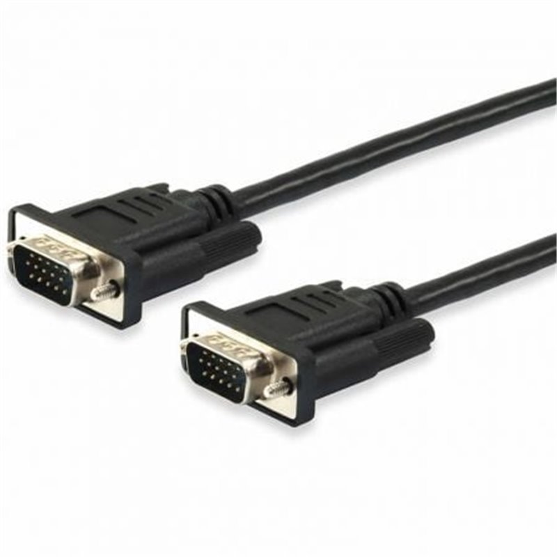 Cable VGA 3GO CVGAMM/ VGA Macho - VGA Macho/ 1.8m/ Negro