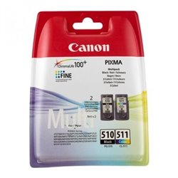 Cartucho de Tinta Original Canon PG-510 + CL-511 Multipack/ Negro/ Tricolor