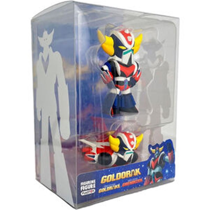 SET 2 FIGURAS GOLDORAK SPAZER & GOLDORAK GRENDIZER STANDING GOLDORAK 6CM