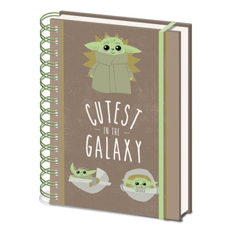 CUADERNO ESPIRAL MANDALORIAN CUTEST IN THE GALAXY PYRAMID INTERNATIONAL SR73255