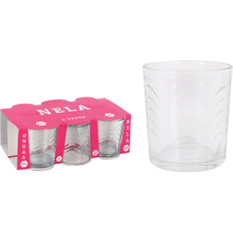 SET 6 VASOS 27CL NELA ONDAS