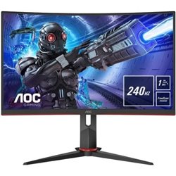 Monitor Gaming Curvo AOC C32G2ZE 31.5"/ Full HD/ 1ms/ 240Hz/ VA/ Negro