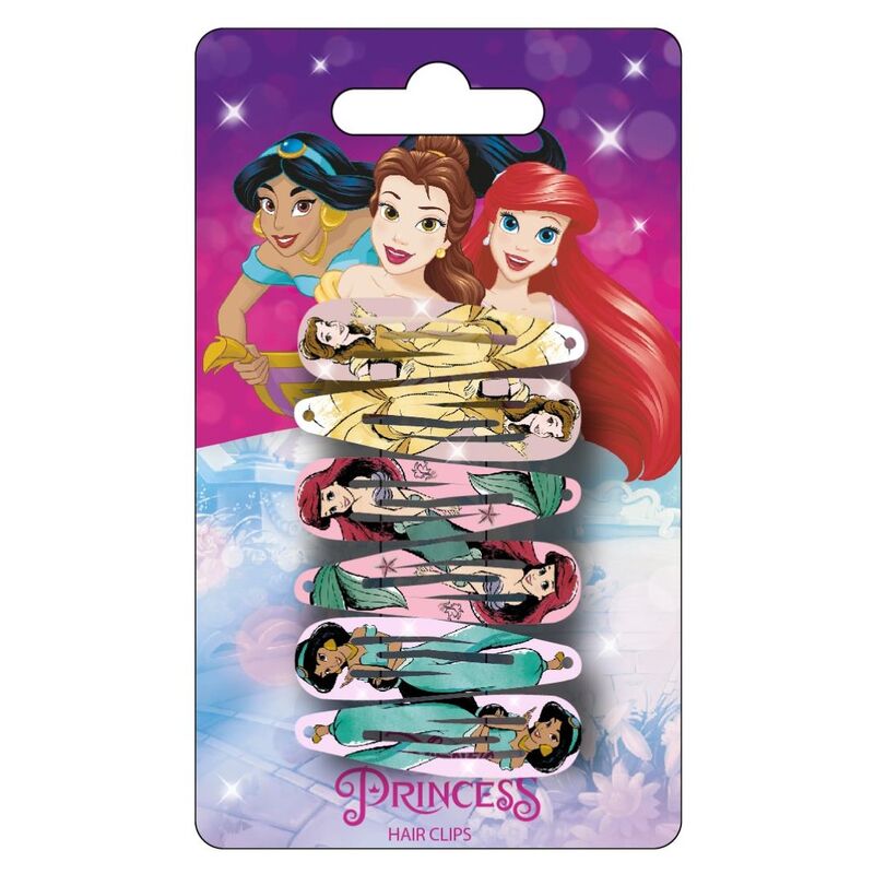 Blister 6 horquillas Princesas Disney