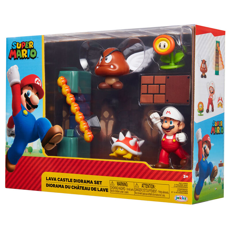 Blister diorama Castillo de Lava Super Mario Nintendo