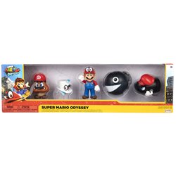 Blister 5 figuras Super Mario Bros 6,5cm