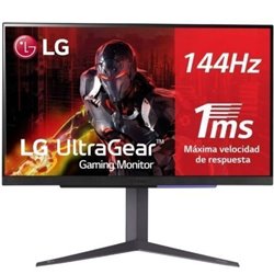 Monitor Gaming LG UltraGear 27GR93U-B 27"/ 4K/ 1ms/ 144Hz/ IPS/ Regulable en altura/ Negro