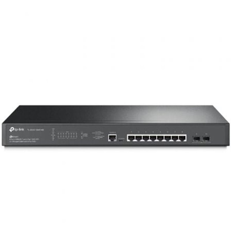 Switch Gestionable TP-Link Omada JetStream TL-SG3210XHP-M2/ WiFi 6/ 10 Puertos/ RJ-45 10/100/1000/ PoE+/ SFP+ 10GE