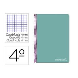 CUADERNO ESPIRAL A5 75GR 80H CUADROS 4MM