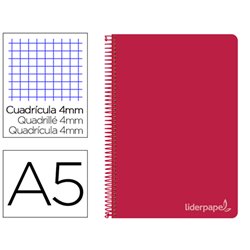 CUADERNO ESPIRAL 80H 75GR CUADROS 4MM