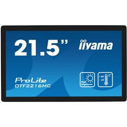 iiyama ProLite OTF2216MC-B1 pantalla para PC 39,6 cm (15.6") 1920 x 1080 Pixeles Full HD Pantalla táctil Negro