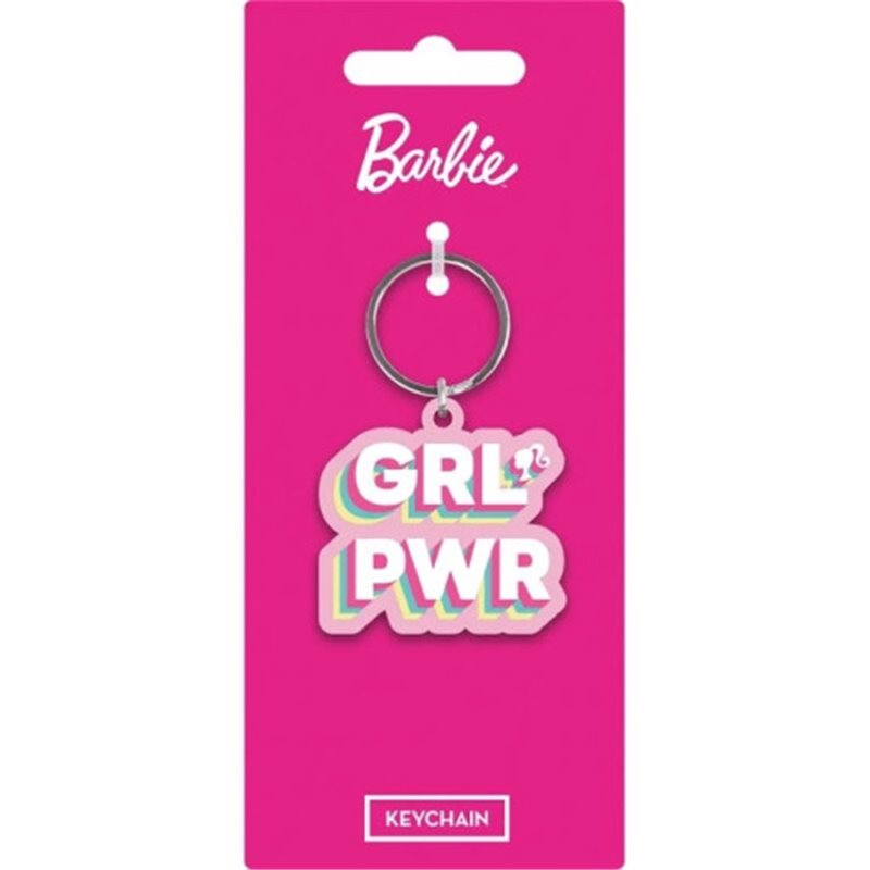 LLAVERO BARBIE (GRL POWER) 6 CM PYRAMID RK39477C