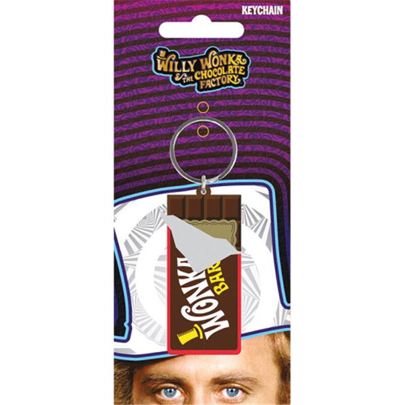 LLAVERO WILLY WONKA LOGO 6 CM. PYRAMID RK39404C