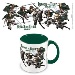 TAZA PERSONAJES ATTACK ON TITAN INTERIOR VERDE 315 ML PYRAMID INTERNATIONAL MGC27411