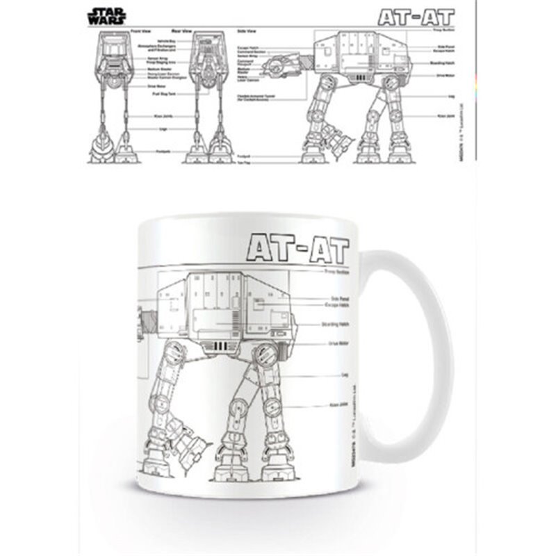 TAZA DESAYUNO STAR WARS PLANO AT-AT PYRAMID INTERNATIONAL MG23476