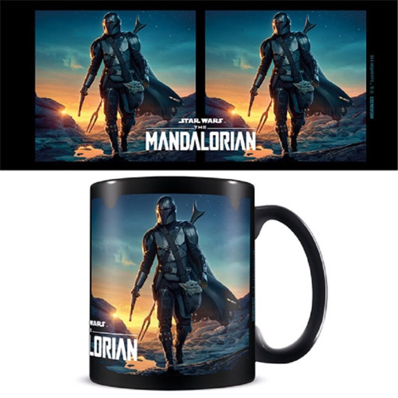 TAZA DESAYUNO COLOR THE MANDALORIAN ATARDECER PYRAMID INTERNATIONAL MGB26322