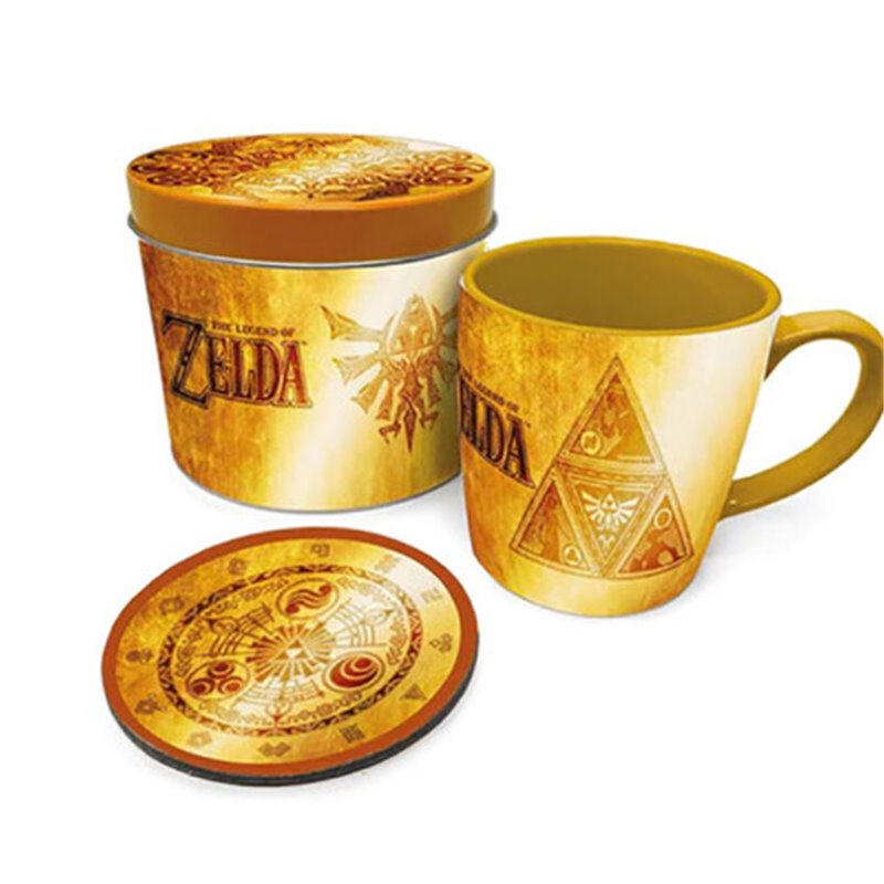 SET DE REGALO TAZA Y POSAVASOS GOLDEN TRIFORCE PYRAMID INTERNATIONAL GP86075