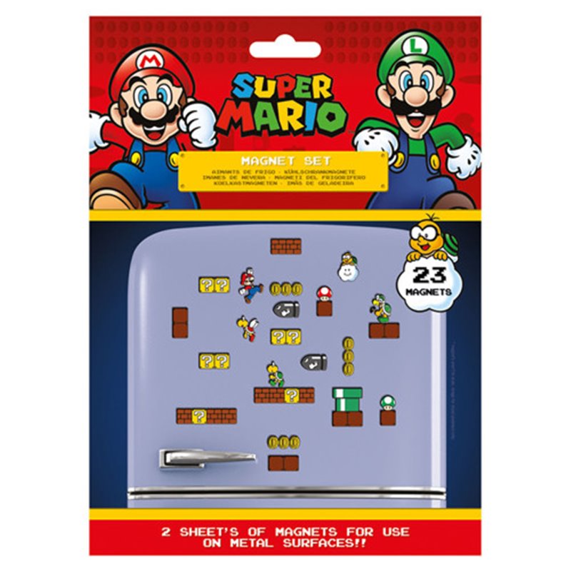 SET DE IMANES SUPER MARIO REINO CHAMPIÑÓN PYRAMID INTERNATIONAL MS65081