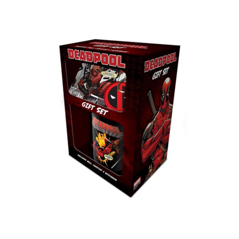 PACK REGALO MARVEL, TAZA Y LLAVERO DEADPOOL PYRAMID INTERNATIONAL GP85207